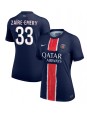 Paris Saint-Germain Warren Zaire-Emery #33 Hjemmedrakt Dame 2024-25 Korte ermer